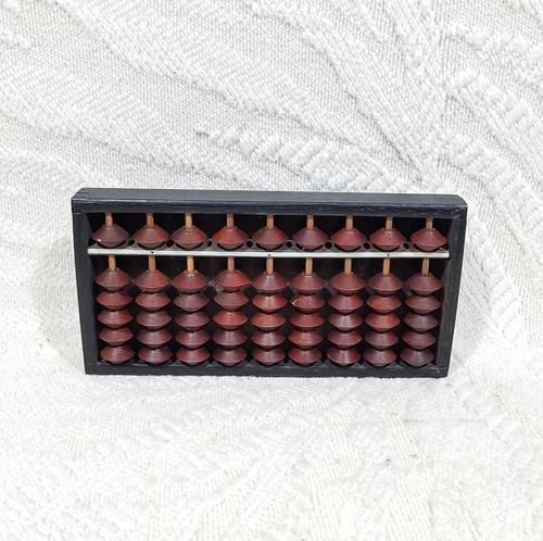 Vintage mini soroban abacus - vintage,
