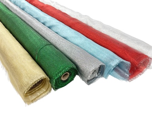 Metallic sparkle organza - metallic,