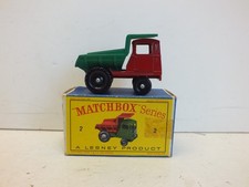LESNEY MATCHBOX NO2 MUIR HILL DUMPER BPW NO DECAL EXCELLENT BOXED (L499)