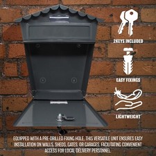 STEEL POST BOX POSTBOX