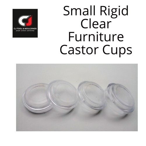 Castor cups small - castor, clear