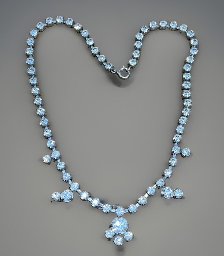 Vintage rhinestone choker - vintage,