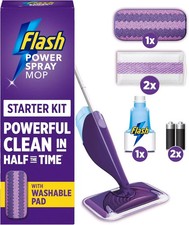 Flash Powermop Starter Kit | All-in-One Spray Mop | Hard Floor Cleaner