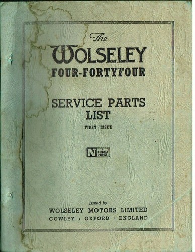 Wolseley four fortyfour - 4/44, four-fortyfour