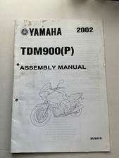 NOS GENUINE YAMAHA WORKSHOP SET UP ASSEMBLY MANUAL TDM900 TDM 900 P MODEL 2002