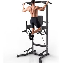 Professional Gym Power Tower Dip Station Pull Up Bar Multi Function Workout