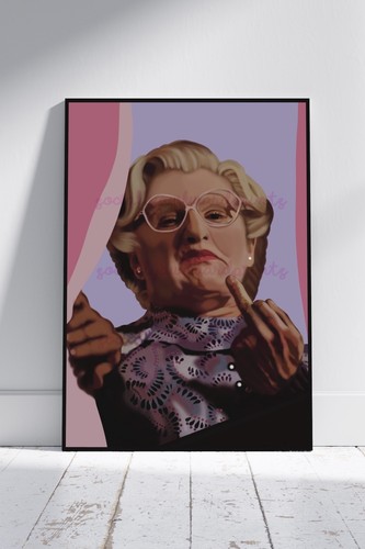 Mrs doubtfire wall art - mrs,