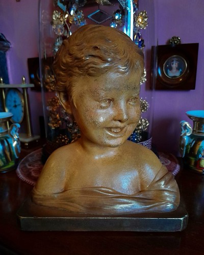 Terracotta patinated bust the - terracotta,