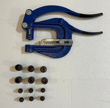 METZ TOOLS Hand Punch Sheet Metal Hole Punch Punching 6 Dies 82mm Throat Roper