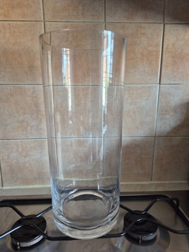 Large clear glass vase 13 - glass,