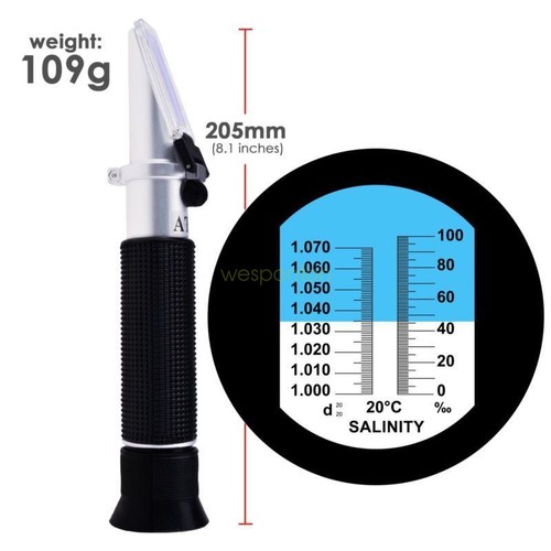 Salinity refractometer meter - salinity,
