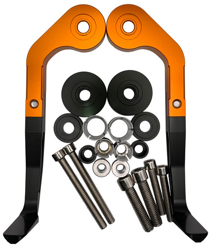 Orange brake lever - guards, for