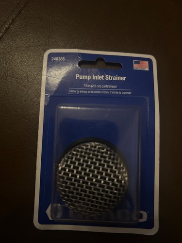 Pump inlet strainer - pump,