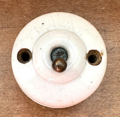 Vintage ceramic etat toggle - vintage,