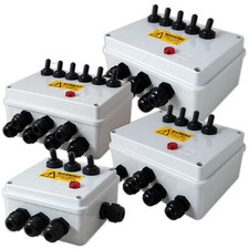 GARDEN POND SWITCH BOX 3,4,5,6 WAY OUTDOOR SOCKET WEATHERPROOF PUMP FILTER