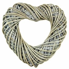 Wicker Willow Heart Wreath