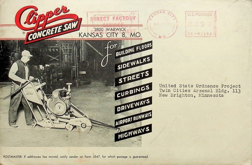 1951 clipper concrete saw - clipper,