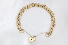 9ct Yellow Gold 7 14" Inch Fan