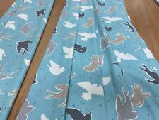 Static Caravan Curtains "Seagulls" fully lined 42"w x 45"d free shortening