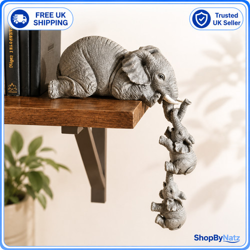 Cute elephant figurine mother - figurine,