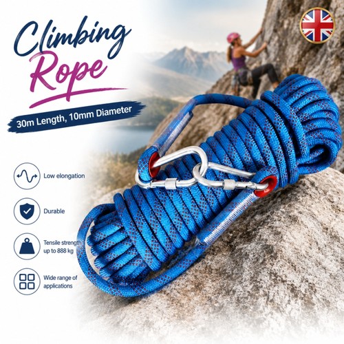 Safety climbing rope static - safety,