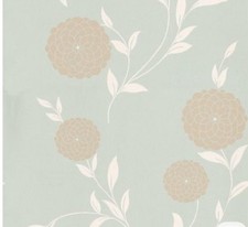 Laura Ashley Home Erin Duck Egg Wallpaper Roll 10m x 52cm X 2 Same Batch