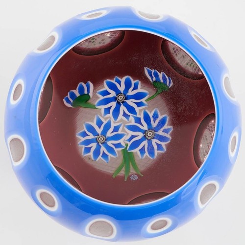 Perthshire paperweight triple - perthshire,