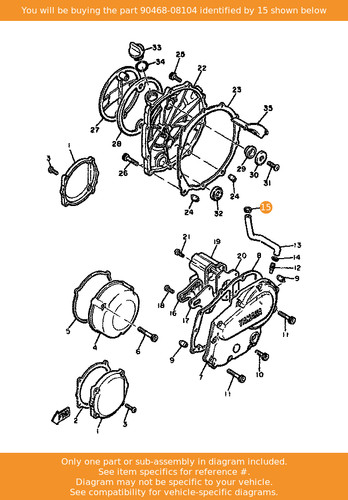 Yamaha clip 90468 - yamaha, oem