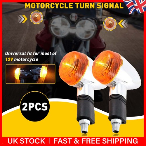 Chrome motorcycle indicator - 2x,