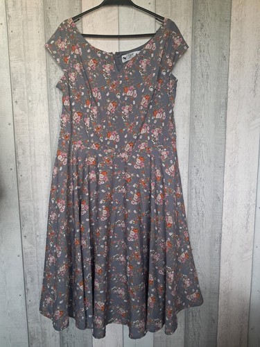 3xl hell bunny grey floral - hell, fit