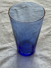 Vintage Cobalt Blue Tumbler Glassware Water Glass 12 Ounce