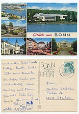 19300 - Bonn am Rhein - postcard, advertising stamp 28.3.1978