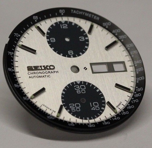 White dial with black - dial,