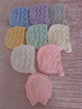 NEW HAND KNITTED BABY BONNET