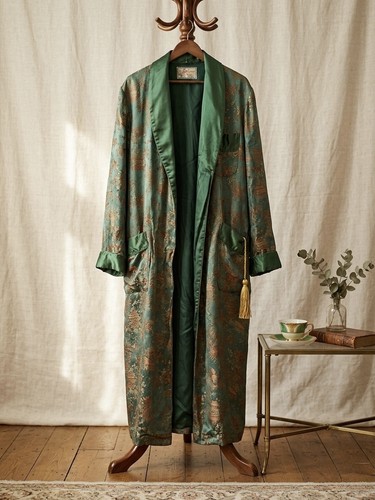 Golden dragon vintage kimono - golden,