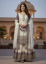 Lilac Purple Sharara Palazzo