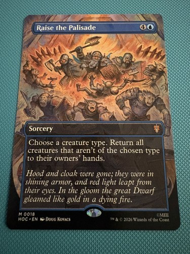 Raise the palisade - the,
