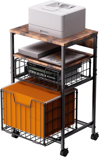 Tier rolling file cart - rolling,