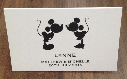 Disney place card settings 10 - card, settings,