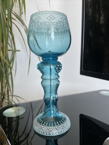 Moser georgian glass goblet - moser,