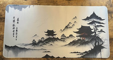 Ink Painting Large Gaming Mouse Pad 60x30cm Chinese Style Desk Mat