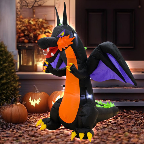 4ft purple dinosaur halloween - purple,