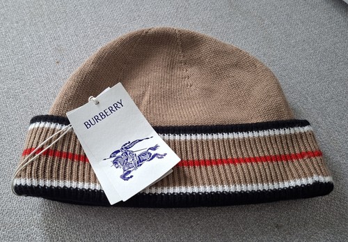 Burberry beanie hat camel - burberry,