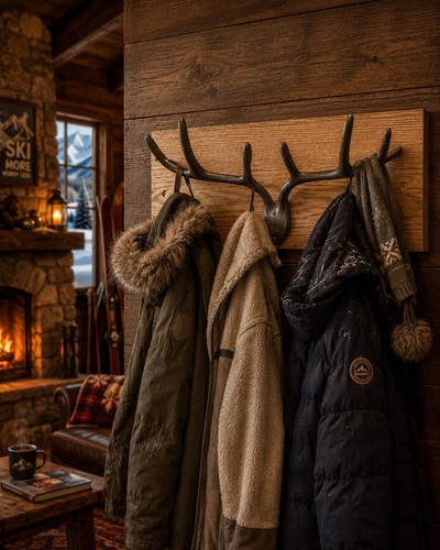 Stag antlers hanging hook cast - stag,