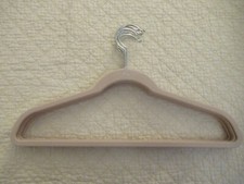 Huggable Hangers - Suit/Pants Hangers - Blush - Chrome - Set of 6