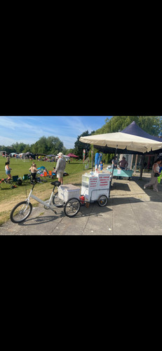 Ice cream bike - cream, and