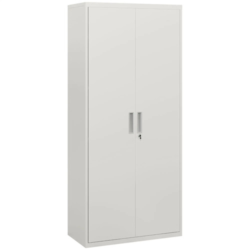 Five shelf lockable steel - five,