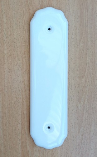 White ceramic door - white,