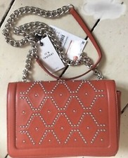 Zara Red Leather Studded