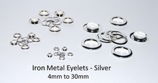 IRON - Metal Eyelet Grommets & Washer Findings - For Leather Craft Clothing Flag